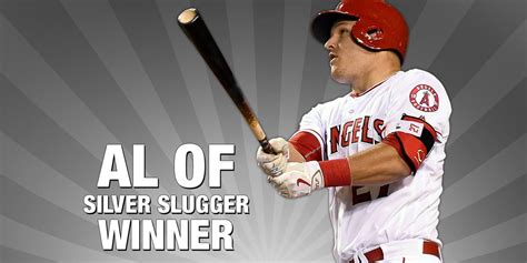 Angels' Mike Trout wins Silver Slugger Award