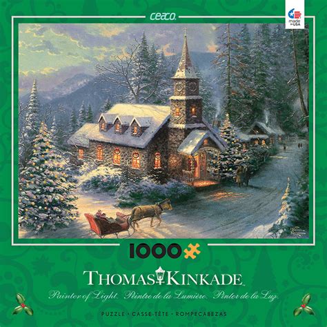 Christmas Sleigh Ride (Thomas Kinkade Christmas), 1000 Pieces, Ceaco | Puzzle Warehouse