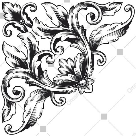 Frame Clip Art, Frame SVG Clipart, Retro Baroque Frame, Ornate ...