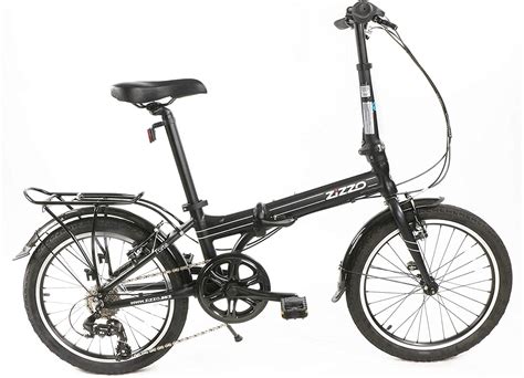 ZiZZO Forte Heavy Duty 29 lb Folding Bike-Lightweight Aluminum Frame Genuine Shimano 7-Speed 20 ...