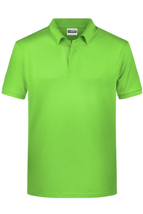 Men Men's Basic Polo Lime-green-Daiber