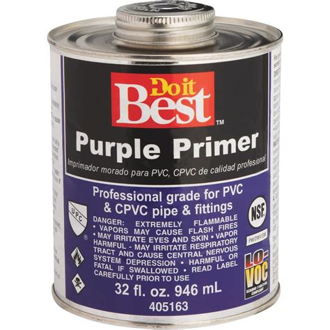 Do it Best 32 Oz. Purple Pipe and Fitting Primer for PVC/CPVC | Elitsac ...