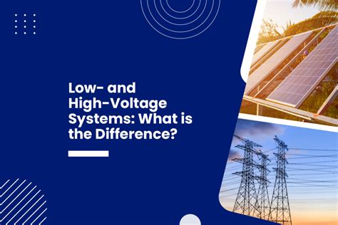 Low and High-Voltage Electrical Systems: What is the Difference ...