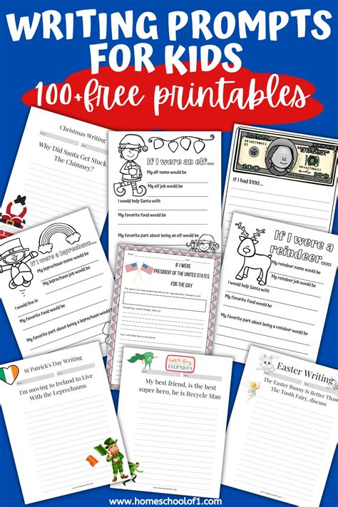 100+ Free Printable Writing Prompts for Kids - Homeschool of 1