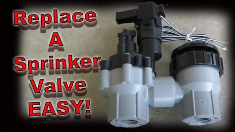 How to replace a sprinkler valve. - YouTube