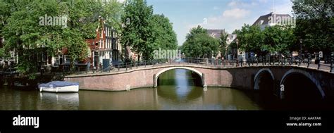 Canal bridge, Amsterdam, Netherlands Stock Photo - Alamy