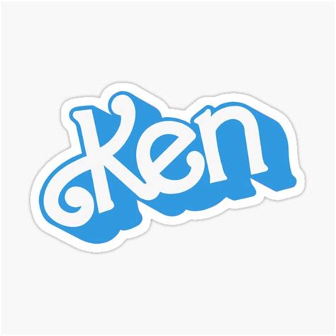 "ken logo" Sticker for Sale by Avniz | Redbubble