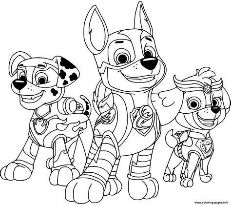 Paw Patrol New Series Coloring page Printable