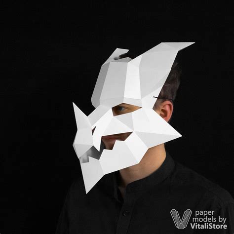 Dragon Mask, Papercraft Mask, Drogon Mask, Mask DIY Gift, Costume Papercraft, Dragon Paper Craft ...