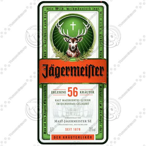 Texture Photoshop Jagermeister blueprint label