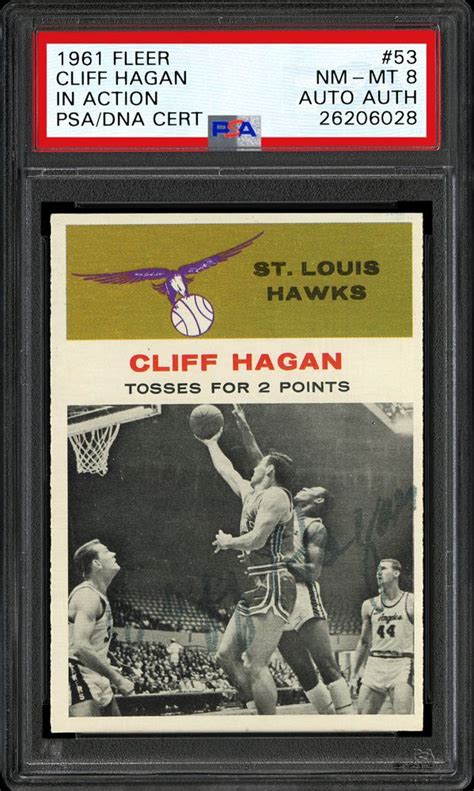 Basketball - Cliff Hagan - Images | PSA AutographFacts℠