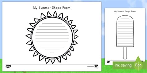 Shape Poems for Kids | ELA Teaching Resources | Twinkl