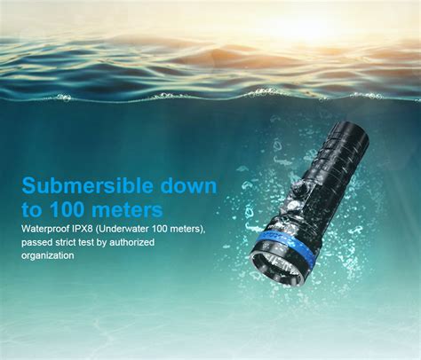 Xtar D26 1600 diving torch High performance LED Bulb Max 1600 lumen flashlight 100 meter diving ...