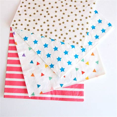 Party Paper Napkins By Berylune | notonthehighstreet.com