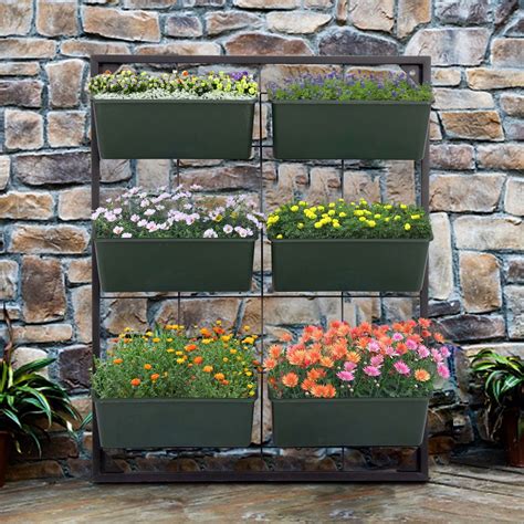 Kinbor Vertical Wall Elevated Raised Garden Bed Vegetables Herbs Flowers Gowning Planters ...