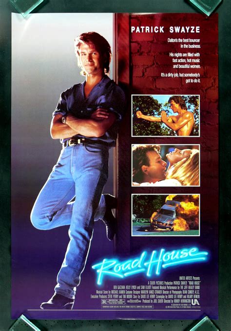 ROAD HOUSE * 1SH ORIGINAL MOVIE POSTER ROLLED UNUSED ROADHOUSE PATRICK SWAYZE