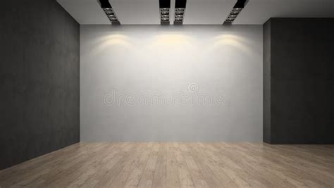 Empty Room Whith White Wall Stock Photo - Image of rest, branches: 46015150