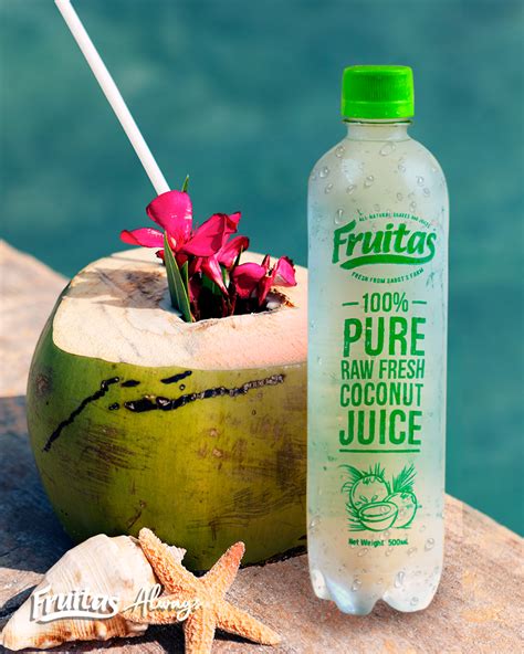 Lemon GreenTea: Fruitas offers freshly bottled Buko Juice