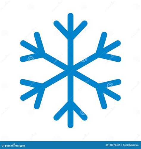 Icône De Vecteur De Flocon De Neige. Symbole De Cristaux De Flocon De Glace Et De Neige. Les ...