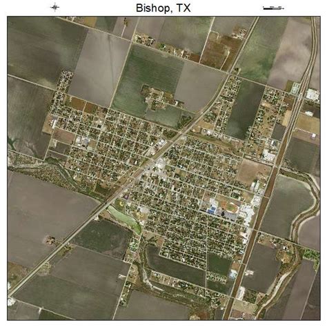 Aerial Photography Map of Bishop, TX Texas