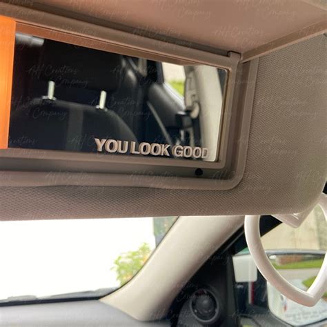 Car Mirror Decal You Look Good Car Mirror Sticker Rear View - Etsy