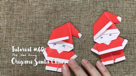 How to Make DIY Origami Santa Claus? | The Idea King Tutorial #40 - YouTube