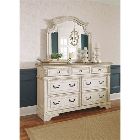 Signature Design by Ashley Realyn 7 Drawer Dresser and Mirror Set ...