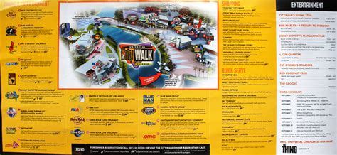 Universal Citywalk Orlando Map