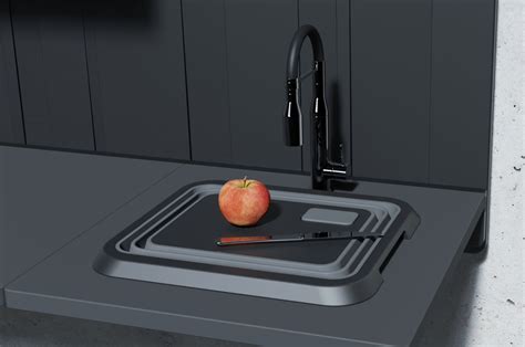 This tiny functional magnetic kitchen countertop makes optimum use of ...