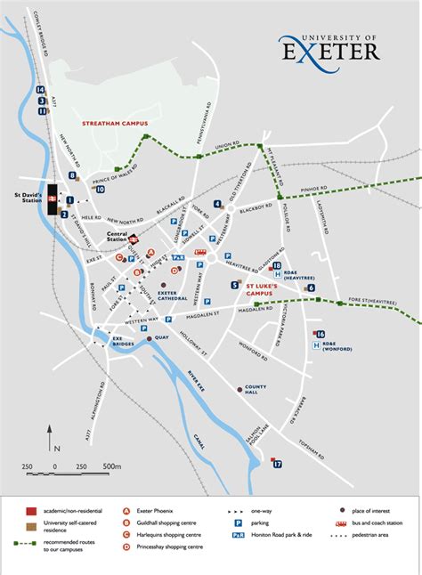 Exeter City Bus Route Map