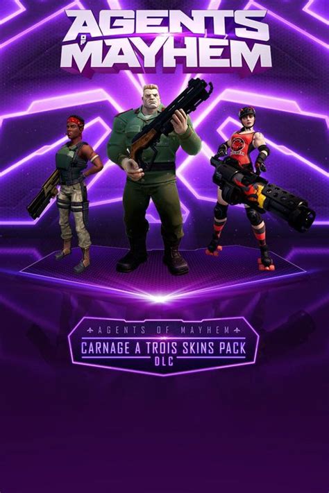 Agents of Mayhem: Carnage a Trois Skins Pack DLC (2017) Xbox One box ...