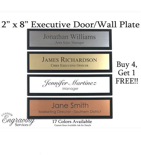 Executive Office Door Plate Office Wall Sign Wall Plate - Etsy