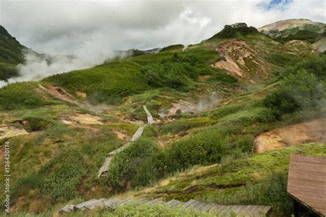 Famous Valley of Geysers. Stock Photo | Adobe Stock