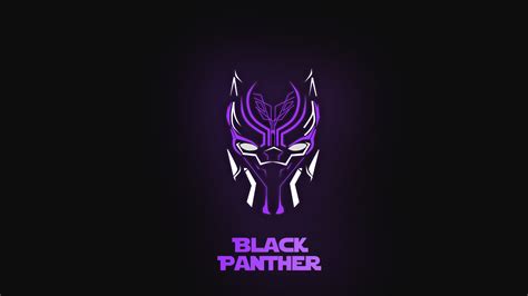 3840x2160 Resolution Black Panther Minimal Mask 4K Wallpaper ...