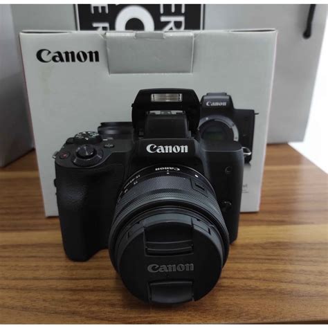 Canon EOS M50 Mirrorless Vlogging Camera Kit with EF-M 15-45mm Lens, Black | Shopee Philippines