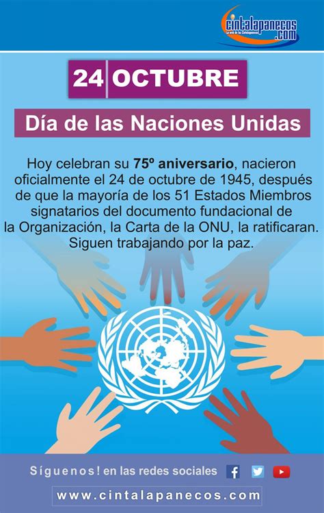 24 de Octubre: conmemoración del Día de las Naciones Unidas. | Cintalapanecos.com | Noticias