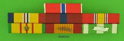 Marine Corps Combat Action, Bronze Star - Vietnam War Mounted 7 Ribbon ...