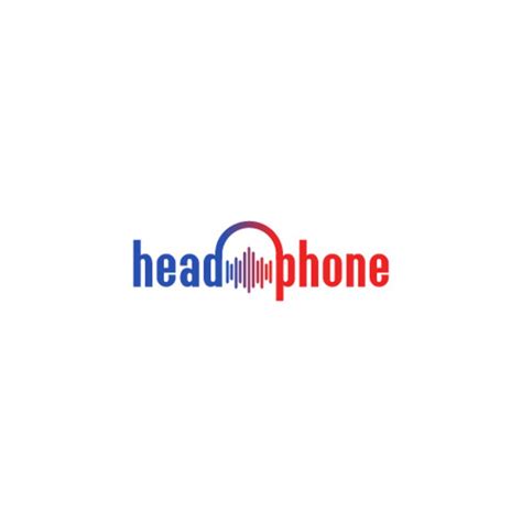 Logo with headphones. Love for music in headphone. Radio online vector gradient logotype 648632 ...