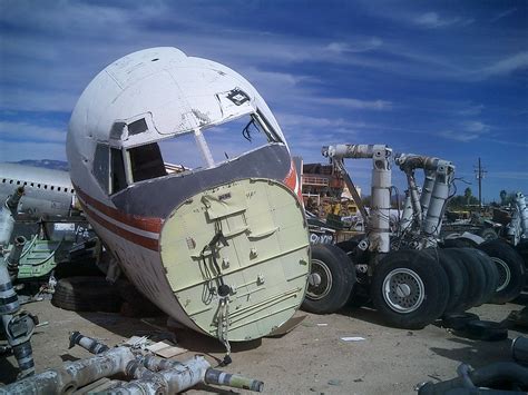 National Aircraft scrapyard, Tuscon, Arizona | An old TWA 70… | Flickr