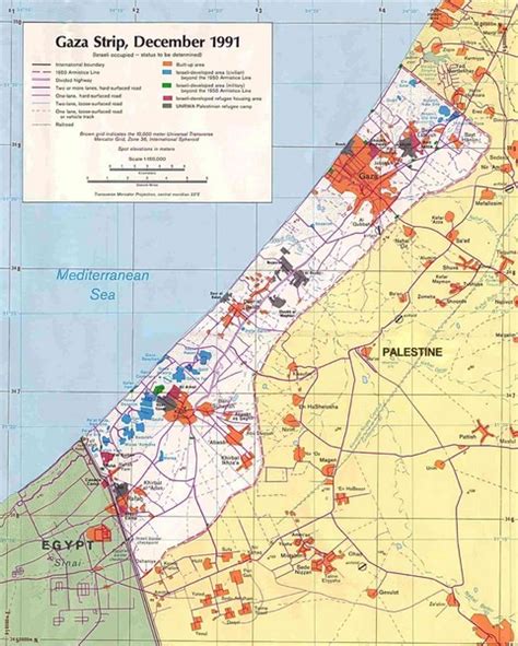 Maps Gaza5 Map - Gaza Strip • mappery