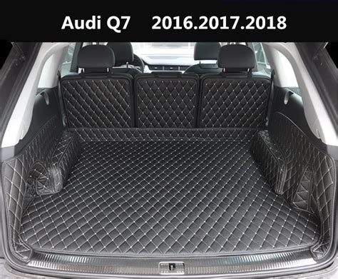 Auto Cargo Liner Car Trunk Mats For Audi Q7 2016.2017.2018 Surrounded by all Carpets High ...