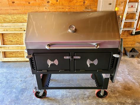 Here it is! 24″x48″ Lone Star Grillz Adjustable Charcoal Grill and Smoker | Charcoal grill ...