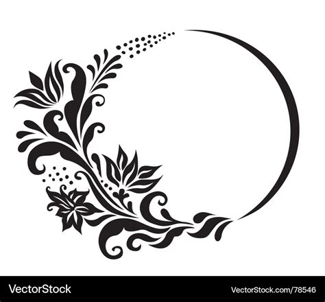 Floral element Royalty Free Vector Image - VectorStock