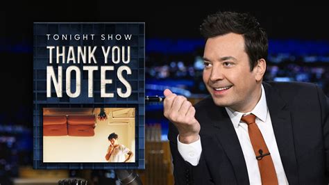 Watch The Tonight Show Starring Jimmy Fallon Highlight: Thank You Notes ...