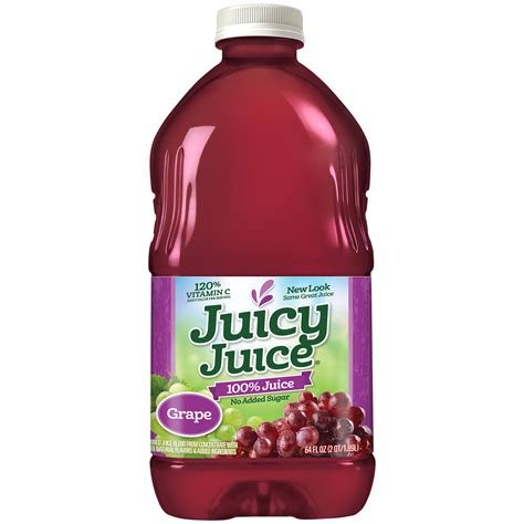 Juicy Juice Grape 100% Juice, 64 fl oz - Walmart.com - Walmart.com