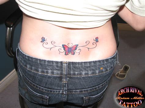 lower back butterfly tattoo by theothertattooguy on DeviantArt