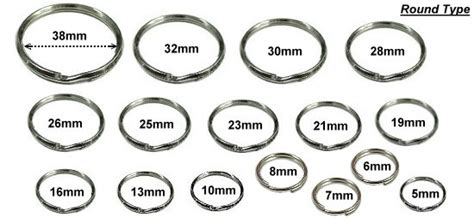 Stainless steel Key Ring 25mm Black Jump Ring O Ring Key Fob Ring Metal Split Ring for Key Chain ...