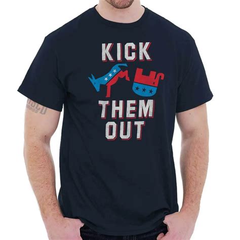 Kick Republicans Out Pro Democrat Liberal Political Left T Shirt Tee ...