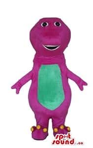 Amazon.com: Barney pink dinosaur cartoon character SpotSound Mascot US ...