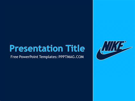 Free Nike PowerPoint Template - PPTMAG